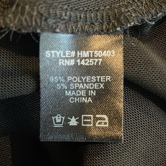 Haute Monde Floral Mesh Bodysuit Black M - Picture 8 of 9